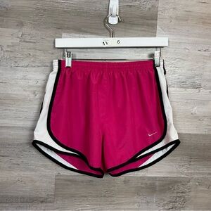 Nike Dri-FIT Tempo Running Shorts - Pink White Black - Size Medium